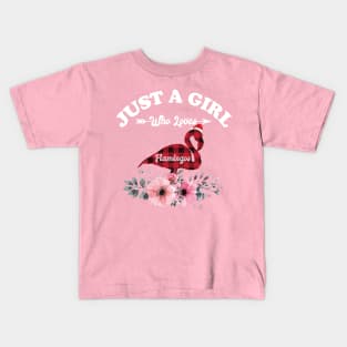 Just A Girl Who Loves Flamingos Kids T-Shirt